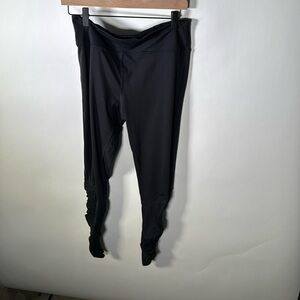 Black pink large leggings